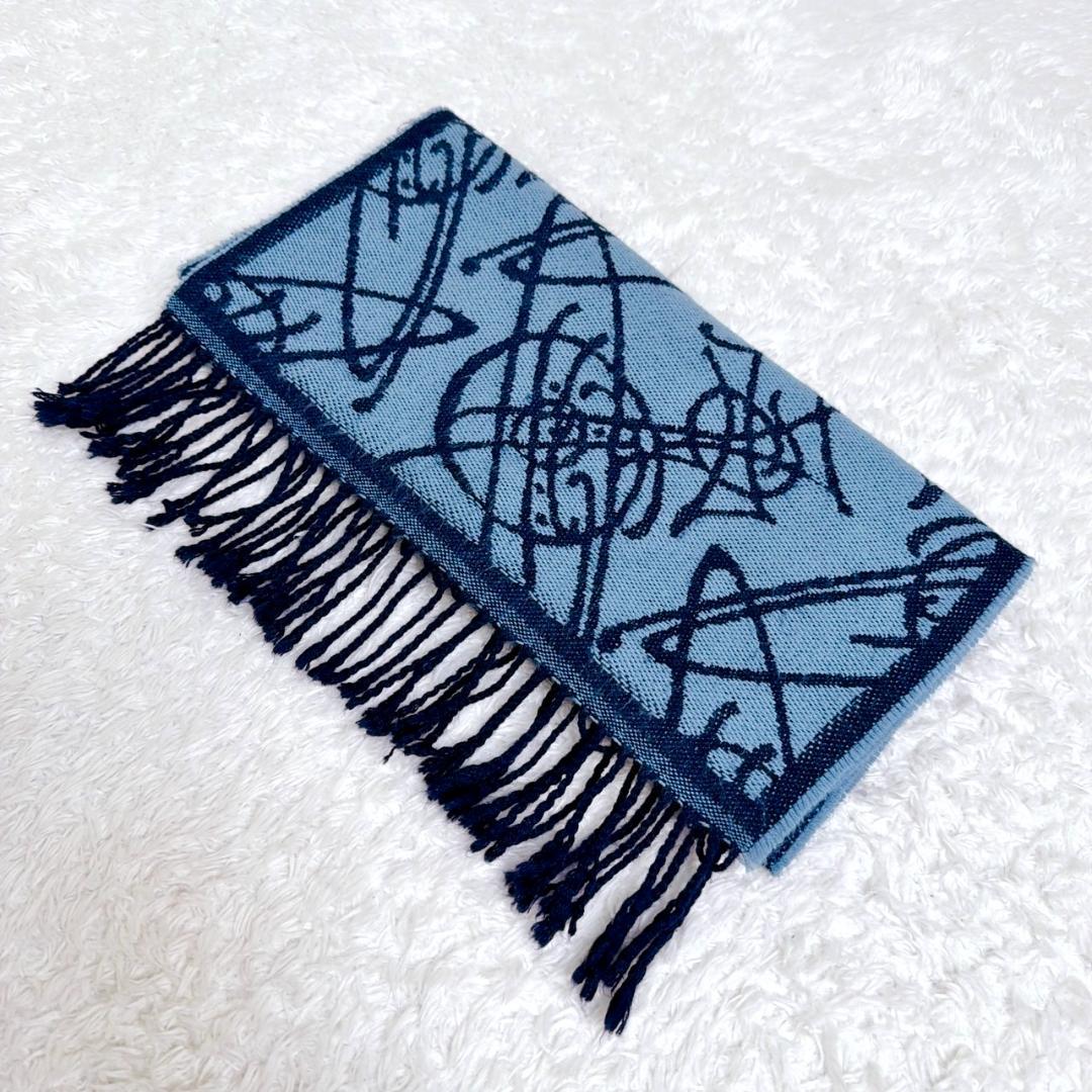 希少✨ Vivienne Westwood 大判 マフラー オーブ リバーシブル