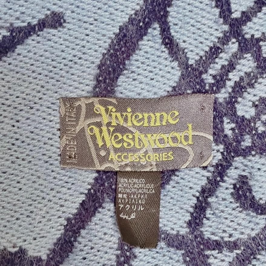希少✨ Vivienne Westwood 大判 マフラー オーブ リバーシブル