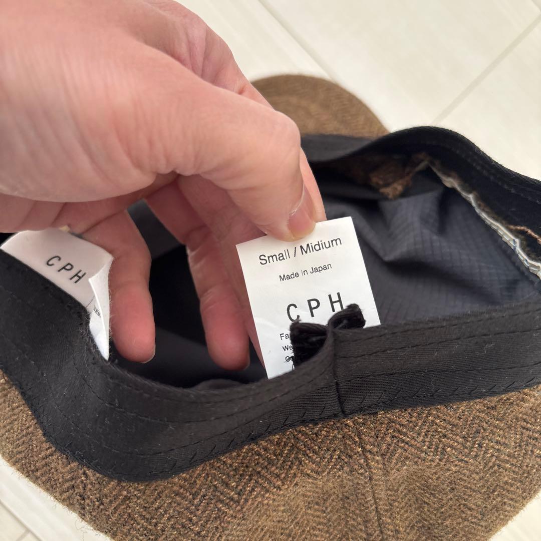 CPH 510 ブラウン ツイード ヘリンボーン キャスケット