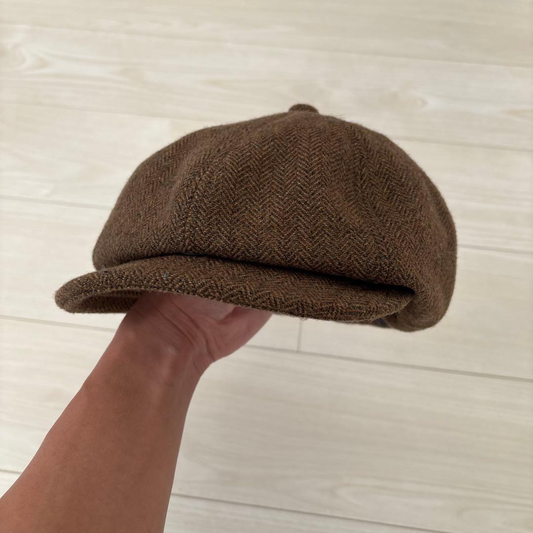 CPH 510 ブラウン ツイード ヘリンボーン キャスケット