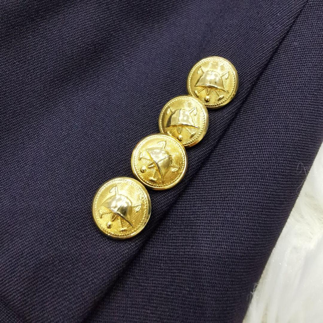 美品 ポロバイラルフローレン 紺ブレ 金ボタン ネイビー Lサイズ