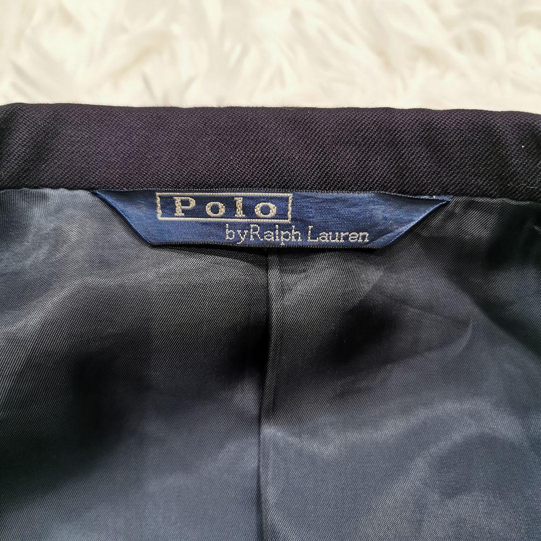 美品 ポロバイラルフローレン 紺ブレ 金ボタン ネイビー Lサイズ
