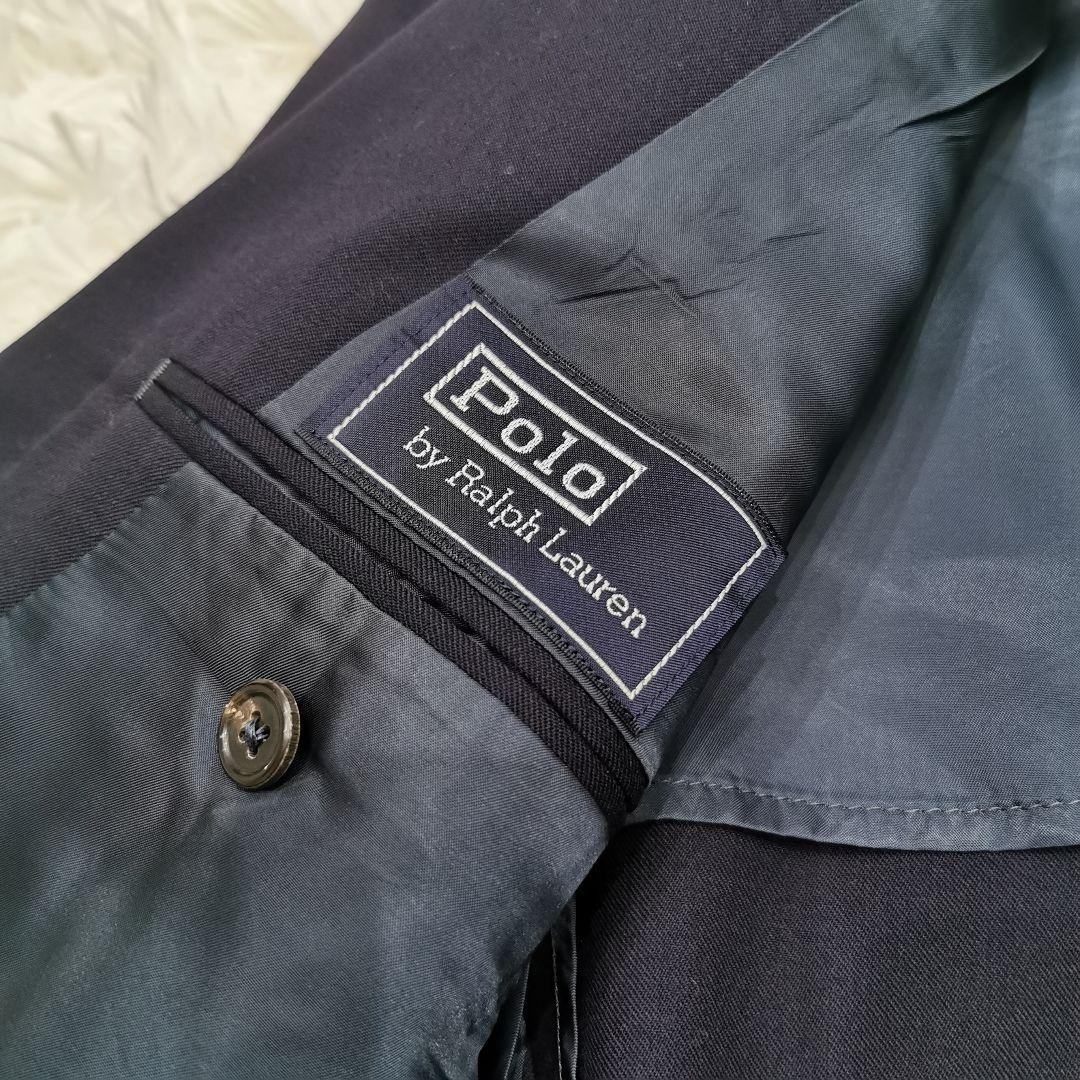 美品 ポロバイラルフローレン 紺ブレ 金ボタン ネイビー Lサイズ
