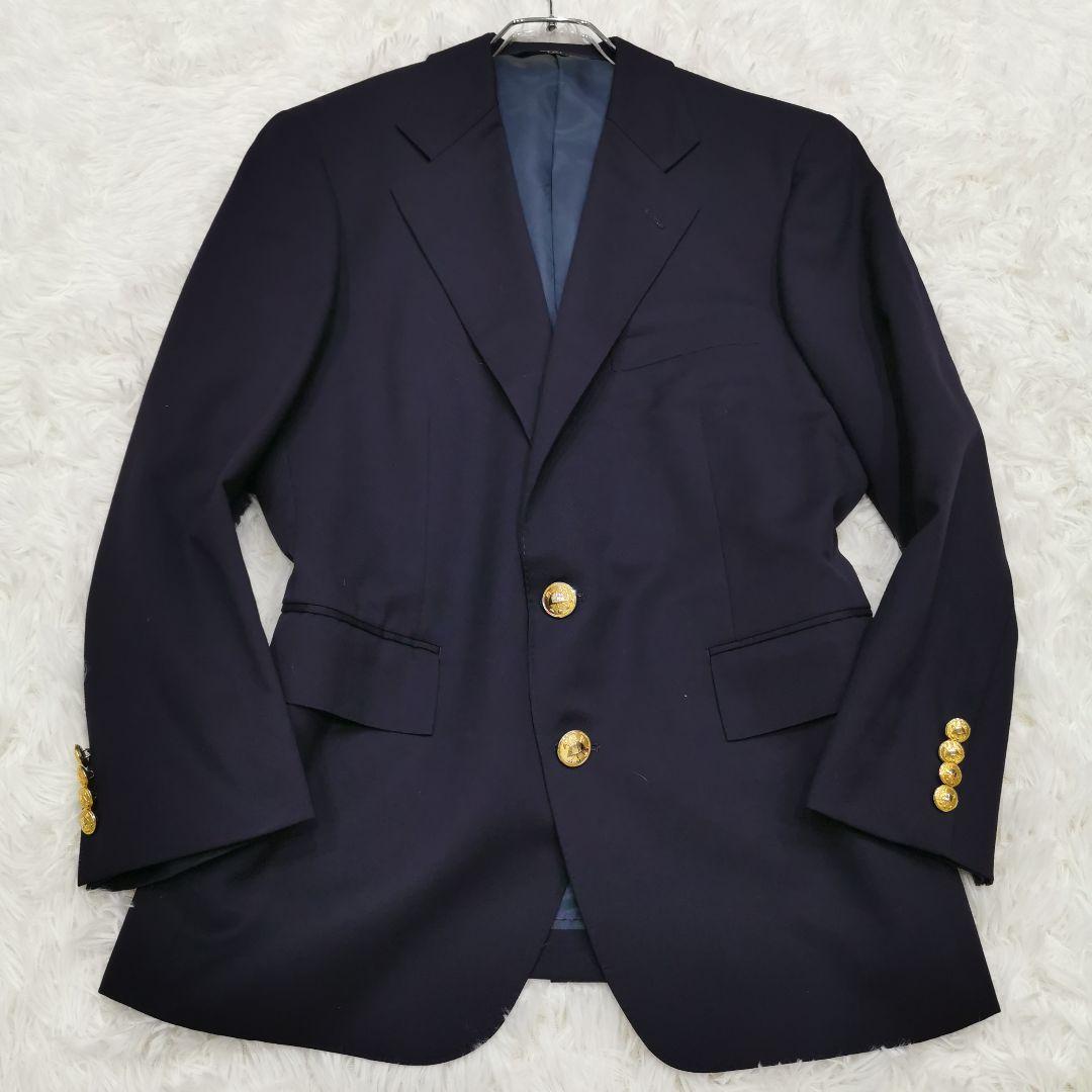 美品 ポロバイラルフローレン 紺ブレ 金ボタン ネイビー Lサイズ