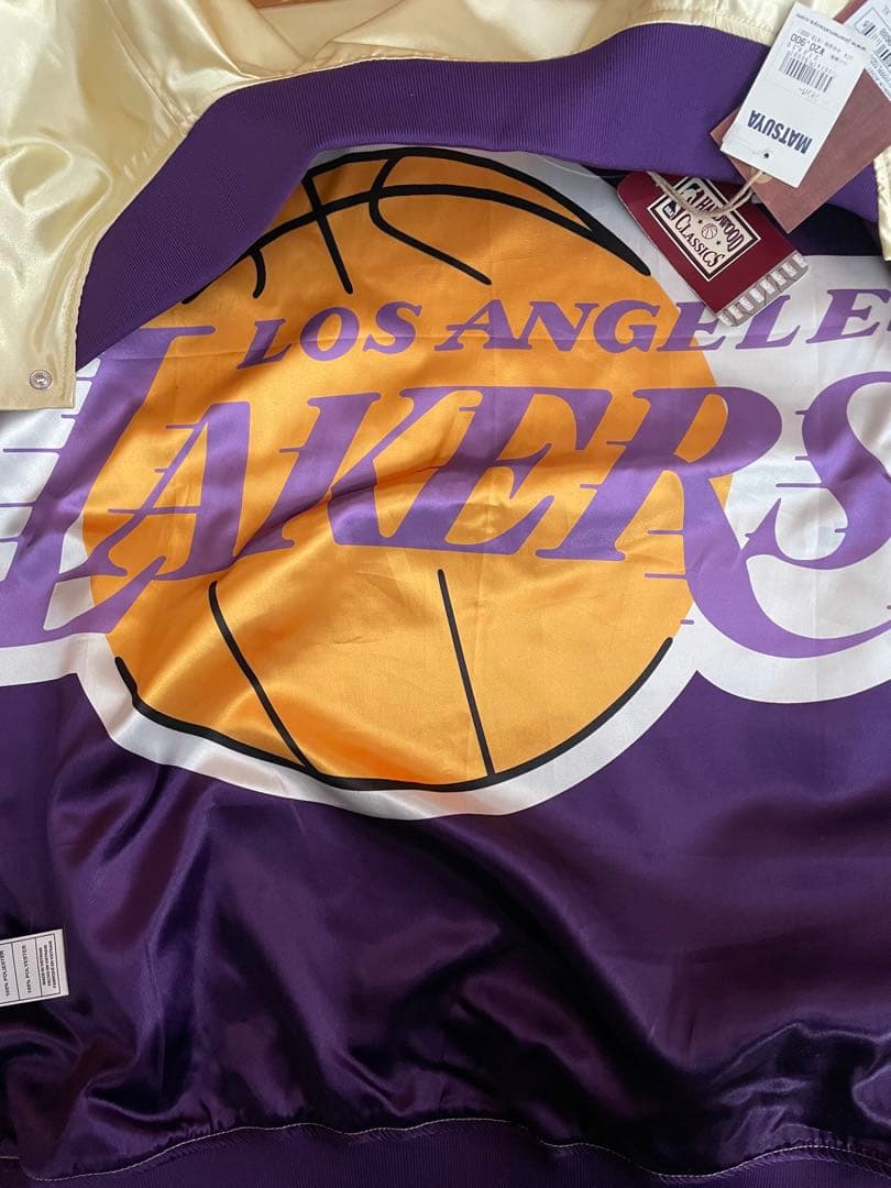 Mitchell&Ness ミッチェルアンドネス　スタジャン　レイカーズ　NBA