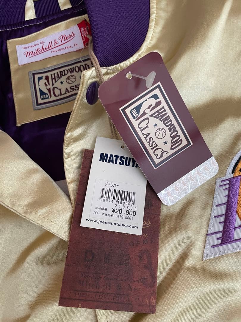 Mitchell&Ness ミッチェルアンドネス　スタジャン　レイカーズ　NBA