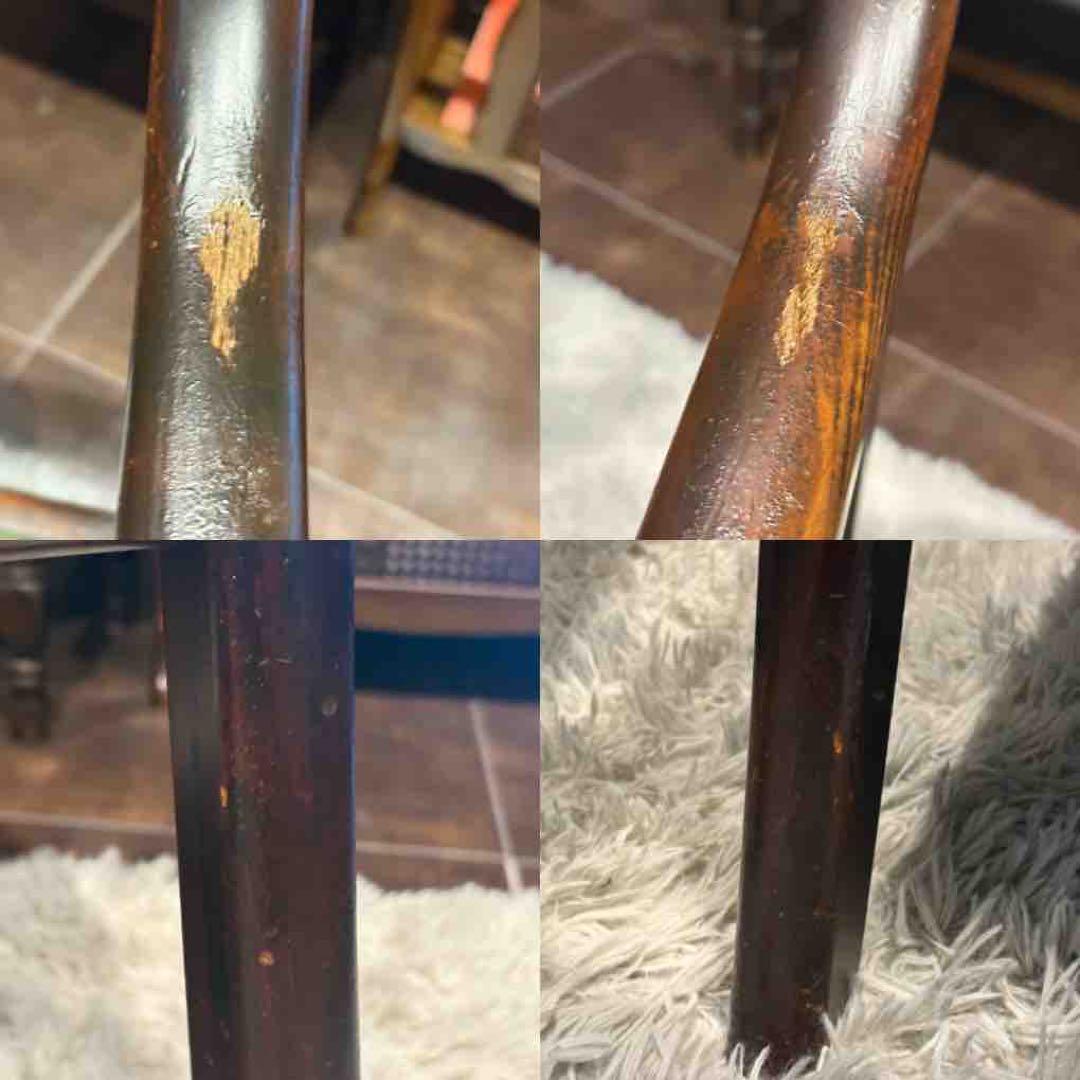 ①karimoku カリモク　アームチェア　ダイニングチェア　アンティーク　IZ