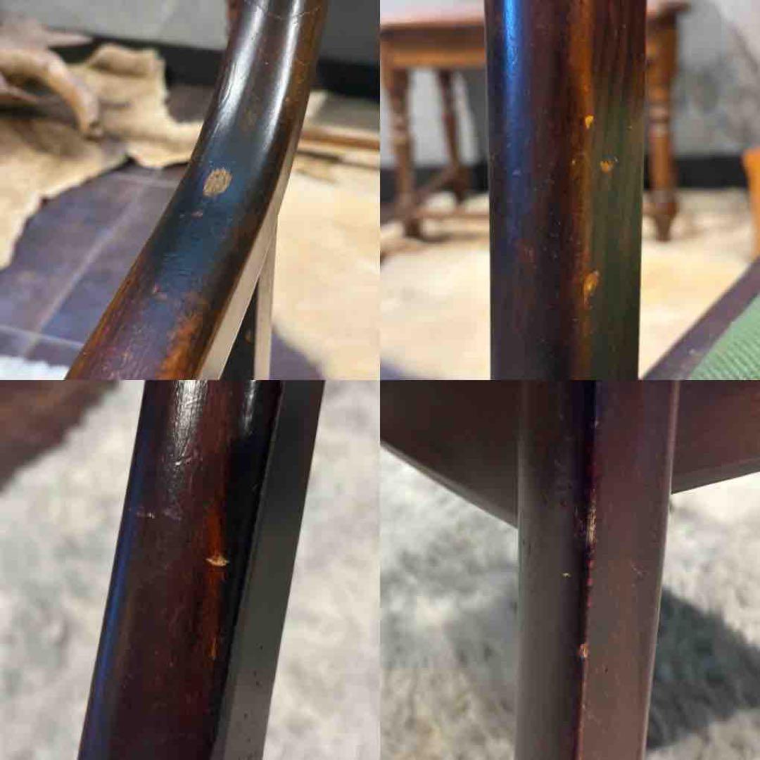 ①karimoku カリモク　アームチェア　ダイニングチェア　アンティーク　IZ