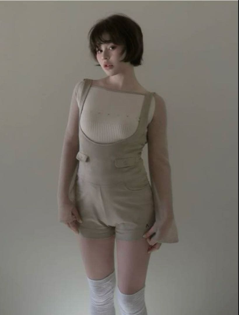 サロペット・オーバーオール・オールインワン andmary Cameron salopette beige