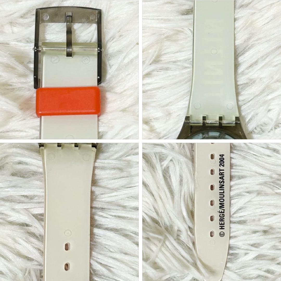 【新品】【レア】スウォッチ 腕時計 75周年記念モデル タンタンの冒険 稼働中