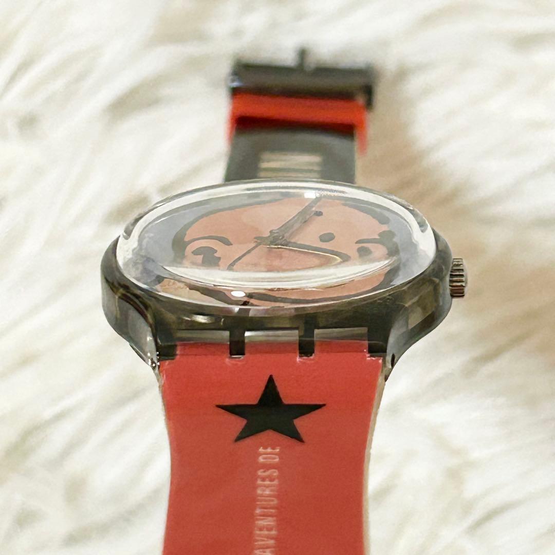 【新品】【レア】スウォッチ 腕時計 75周年記念モデル タンタンの冒険 稼働中