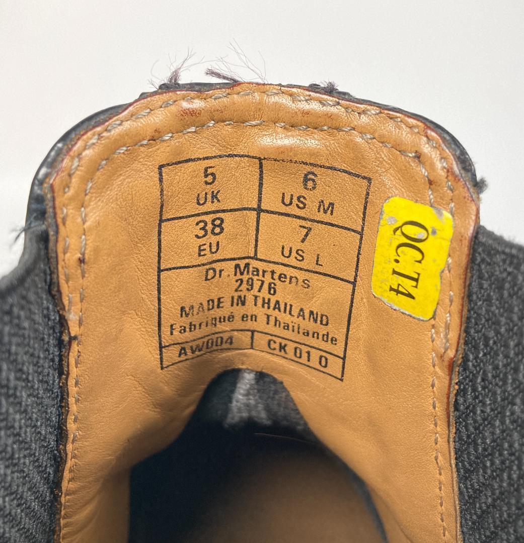 ドクターマーチン　2976　レザーチェルシーブーツ　サイドゴア　本革　黒　UK5