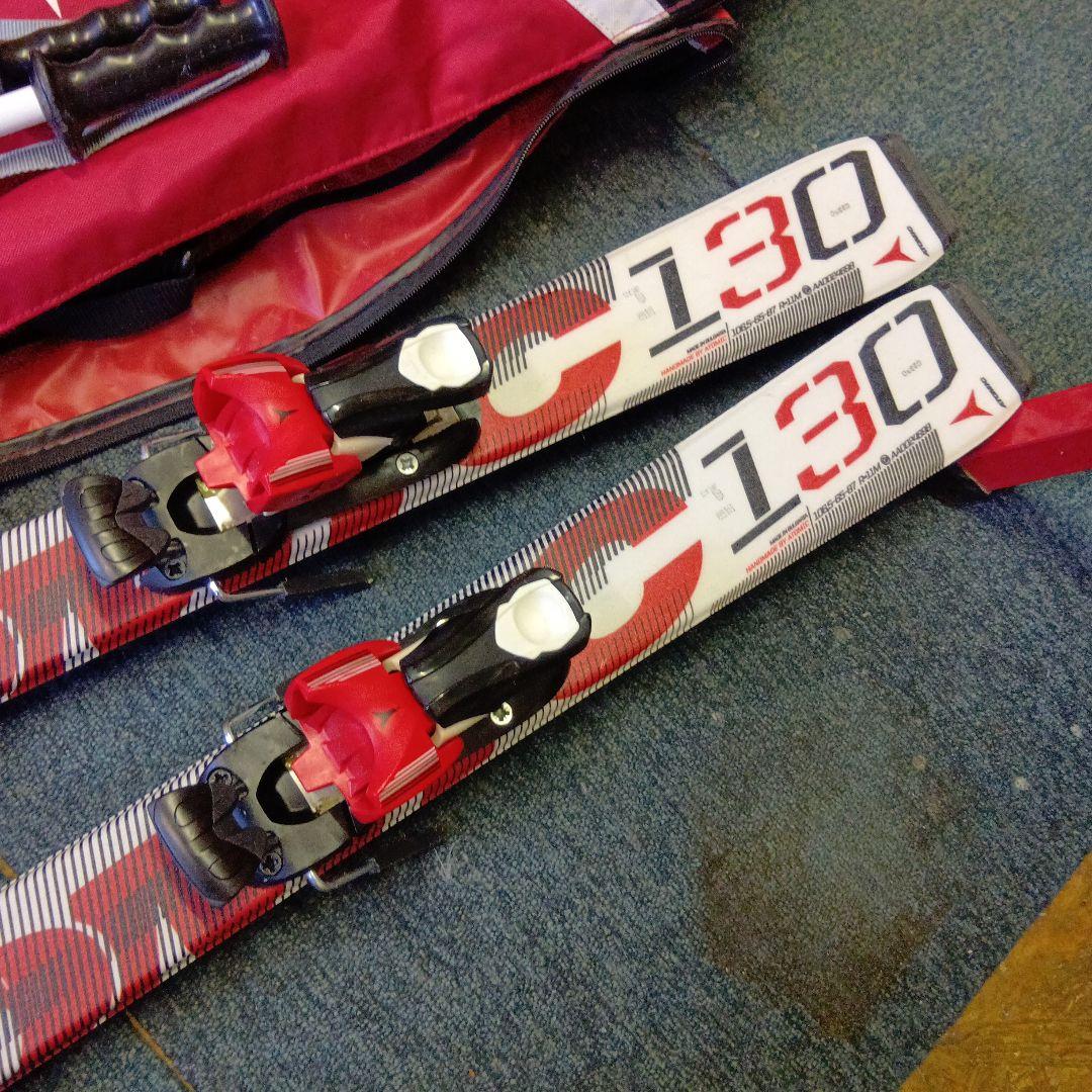 整備済 …ホットWAX仕上げ ジュニア用130cm ATOMIC 板…カザマ靴…