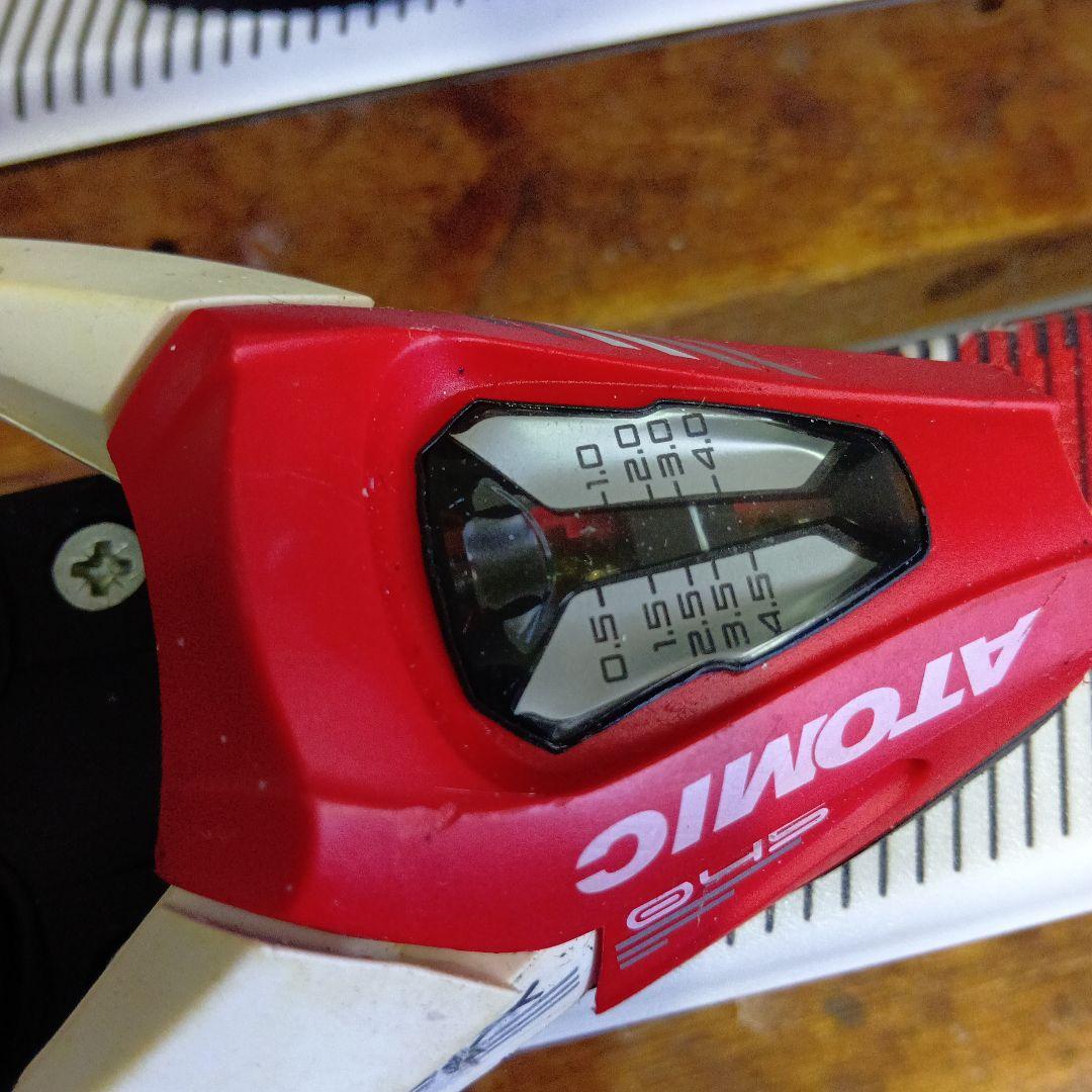 整備済 …ホットWAX仕上げ ジュニア用130cm ATOMIC 板…カザマ靴…