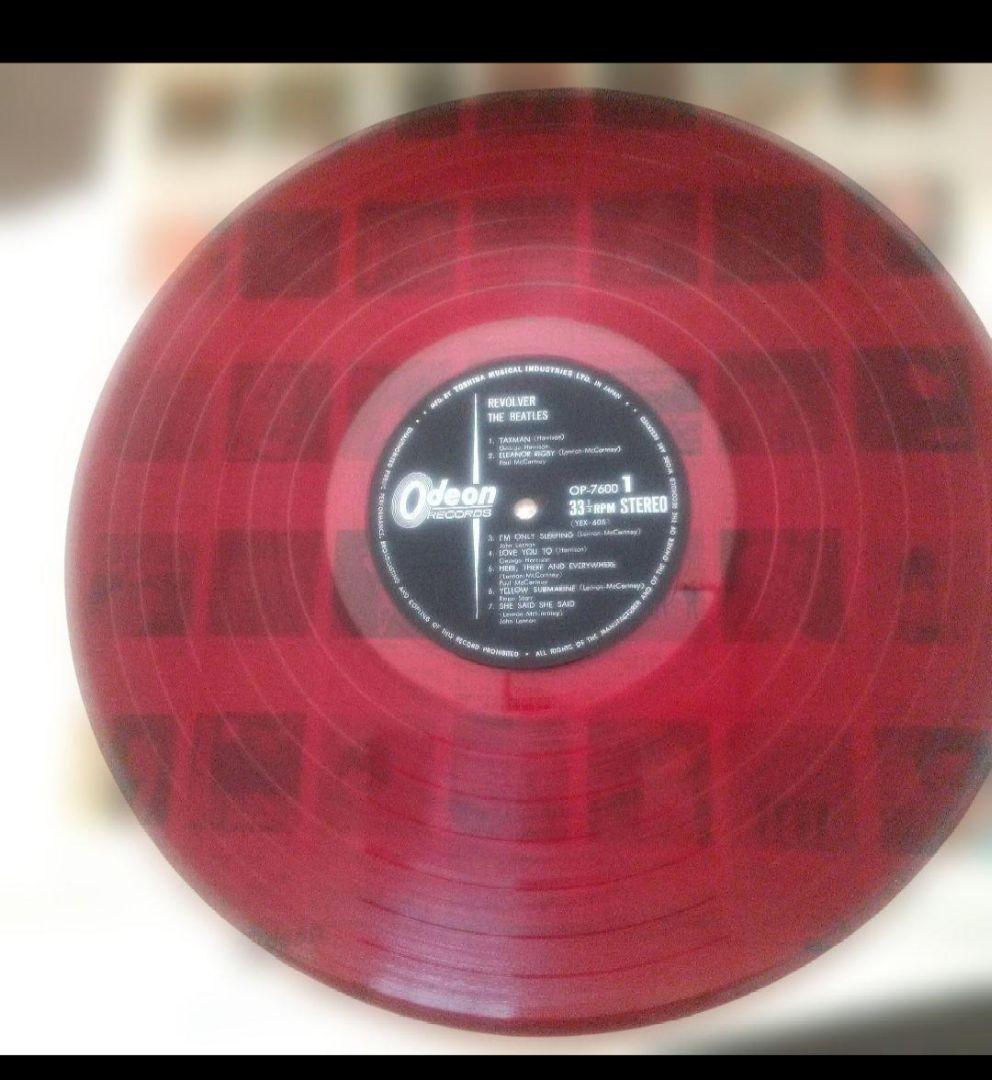 ビートルズ！ リボルバー OP-7600 赤盤！ 水色帯補充票付！