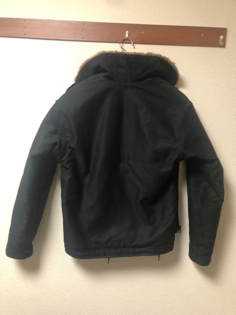 ヒューストン BLUE PORT 日本製 N-1 デッキジャケ黒、新品‼️即日発送