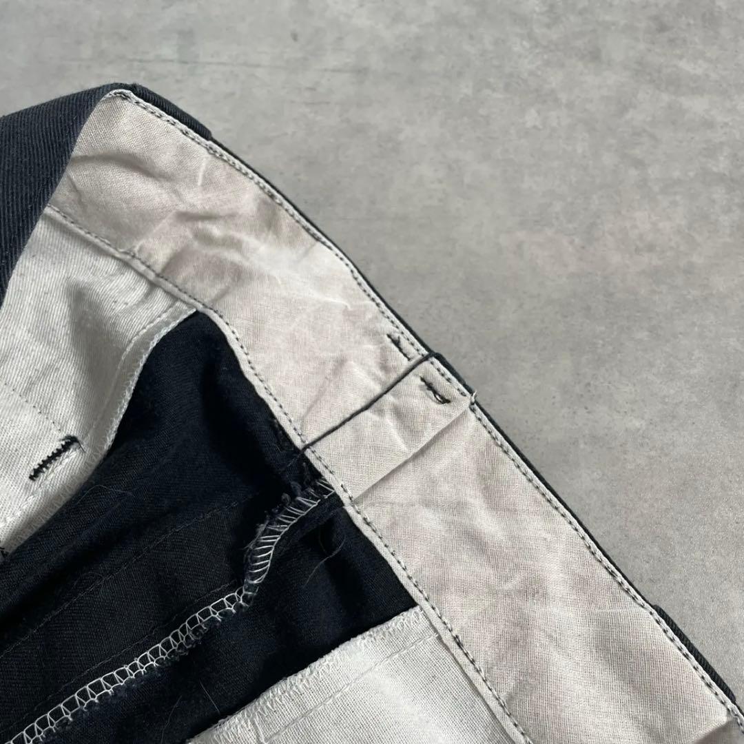 名作 神サイズ USA製90s Dickies ダブルニー ブラック 黒　古着