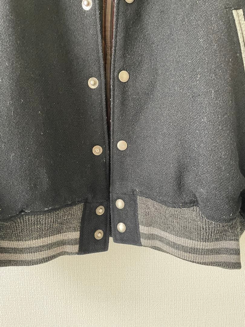 ボ*ン様 80年代ヴィンテージ　MEN'S BIGI スタジャン 黒/グレー