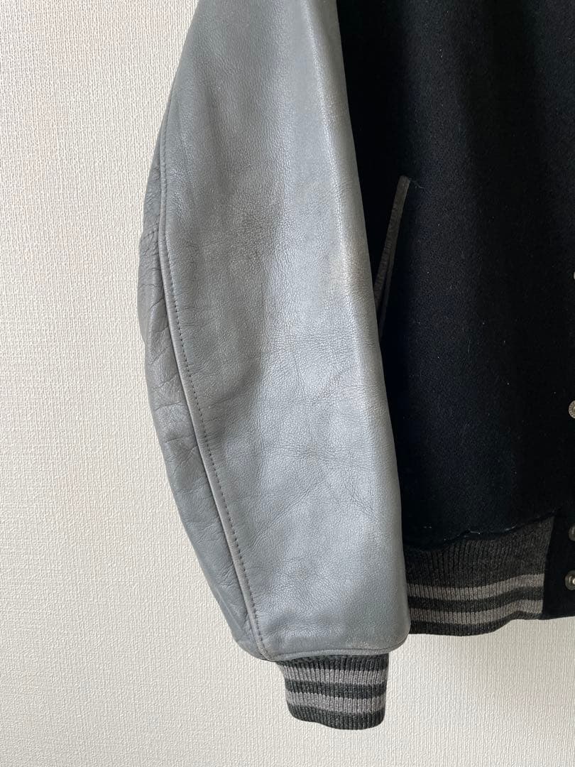 ボ*ン様 80年代ヴィンテージ　MEN'S BIGI スタジャン 黒/グレー