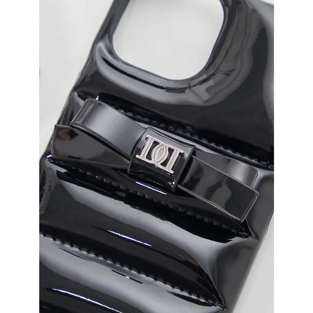 新品未開封 ダーリッチ DDリボンiPhoneケース ブラック 12-12pro