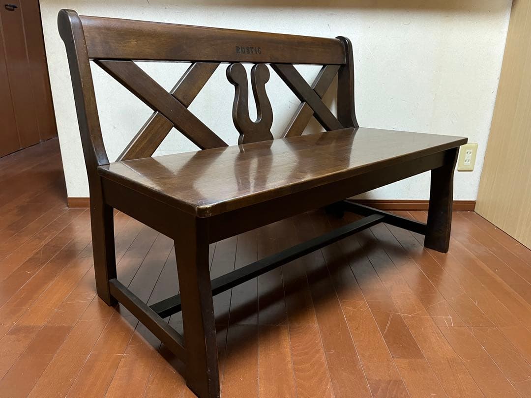 【愛知周辺手渡し大歓迎】カリモク ルスティックRUSTIC】 2人掛ベンチ