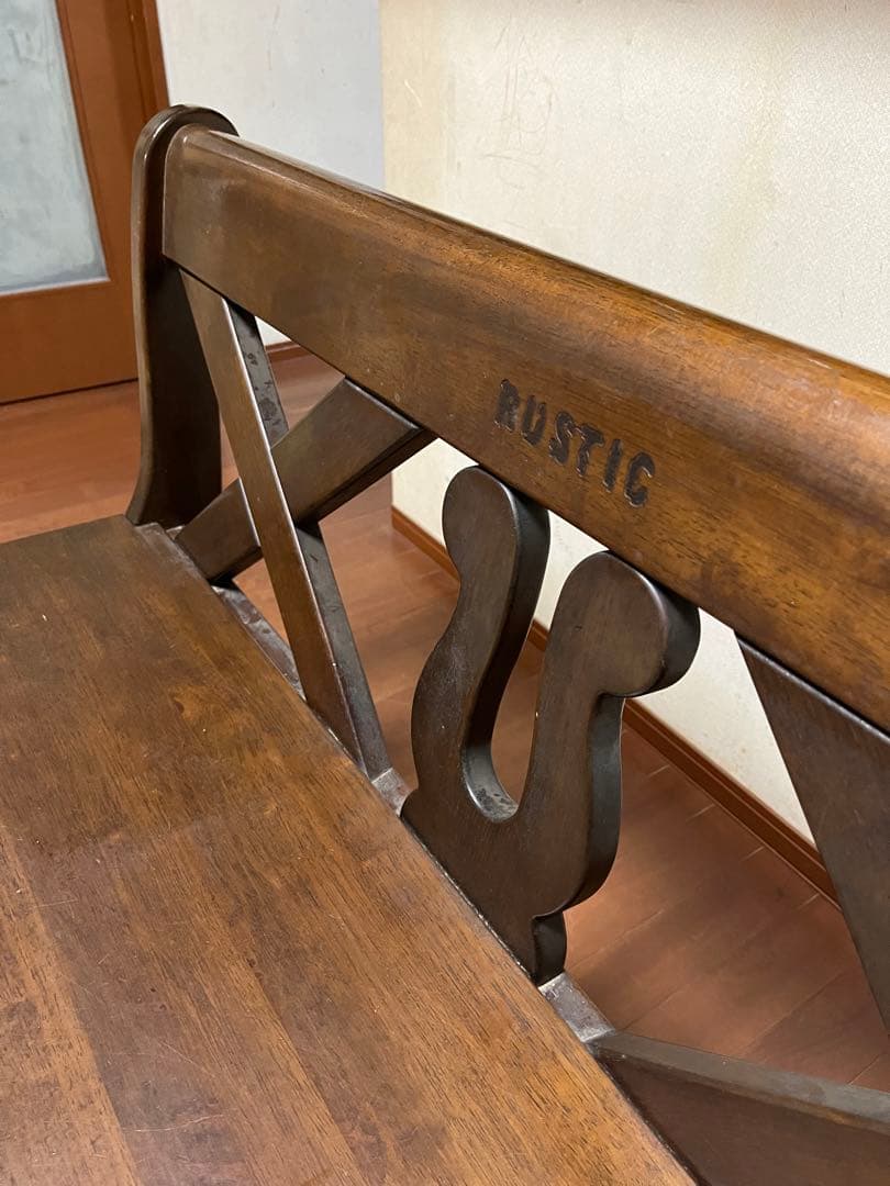 【愛知周辺手渡し大歓迎】カリモク ルスティックRUSTIC】 2人掛ベンチ