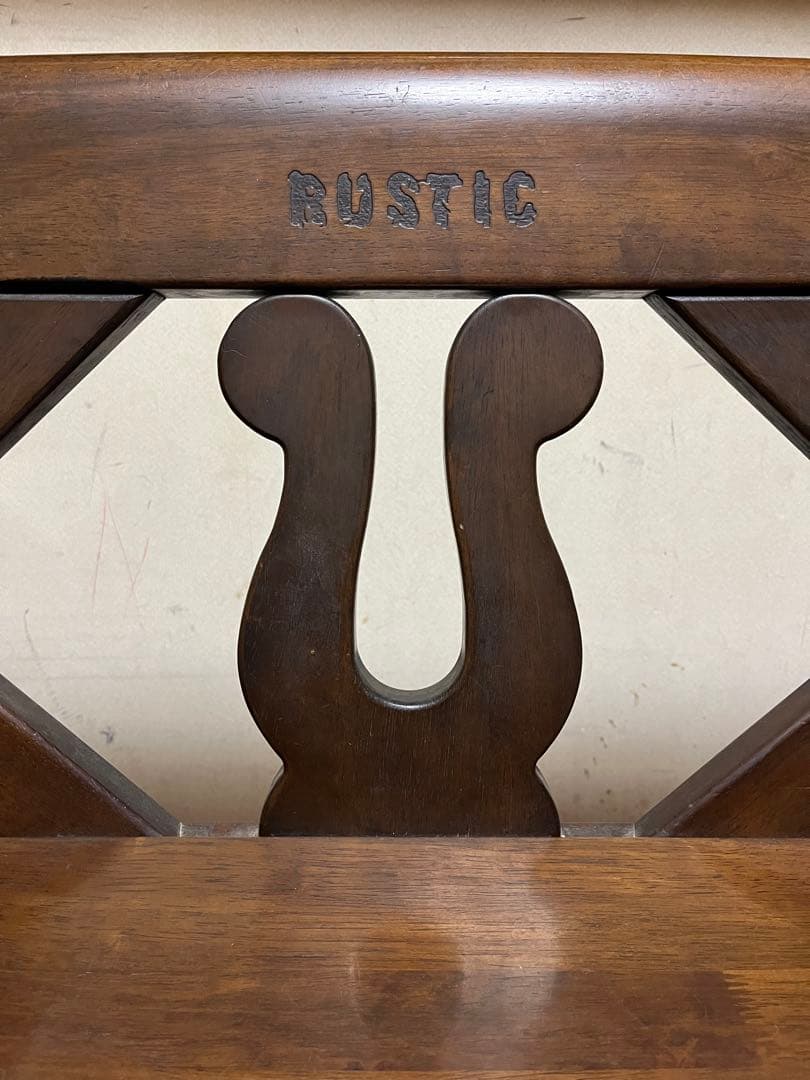 【愛知周辺手渡し大歓迎】カリモク ルスティックRUSTIC】 2人掛ベンチ