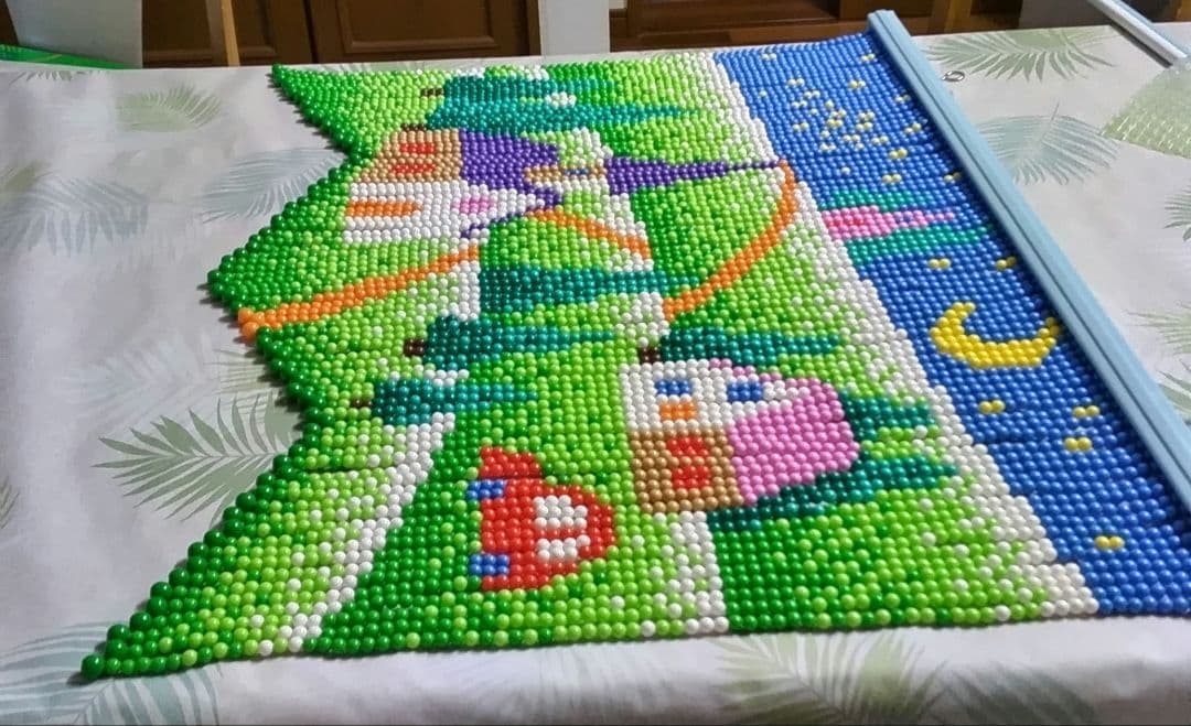 価格変更　スキルスクリーン　 星空 のれん　 85cm×63cm【完成品】