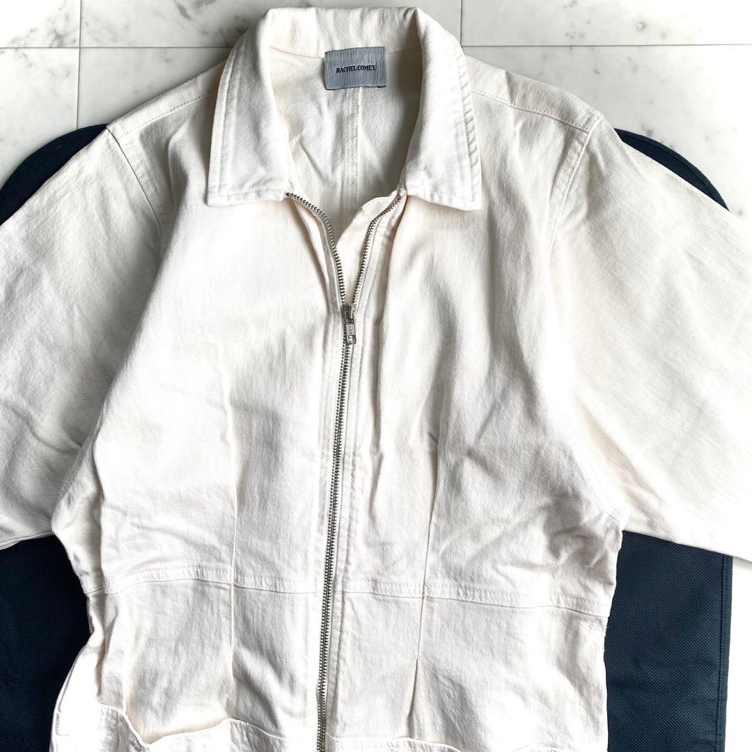 極美品 レイチェルコーミー ホワイトデニムジャンプスーツ オールインワン USA