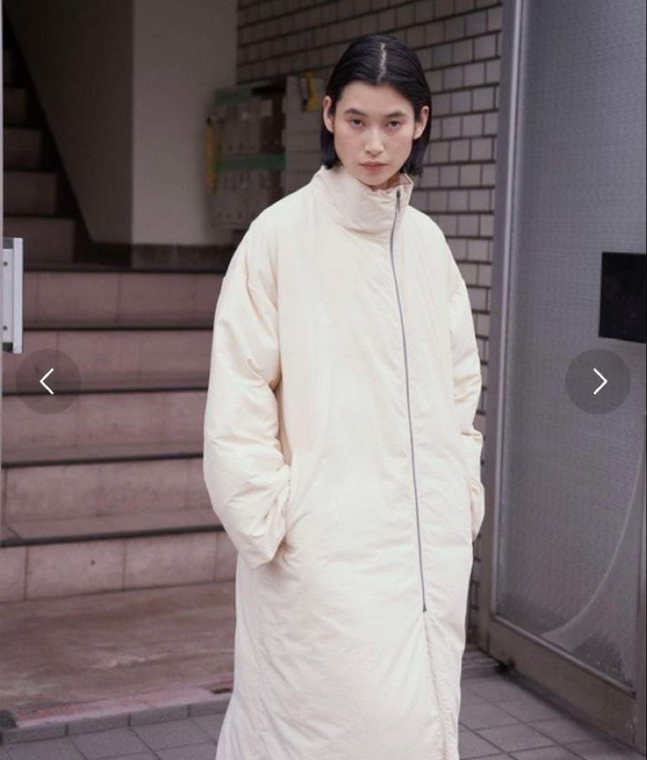 enof warm long coat ホワイト/M