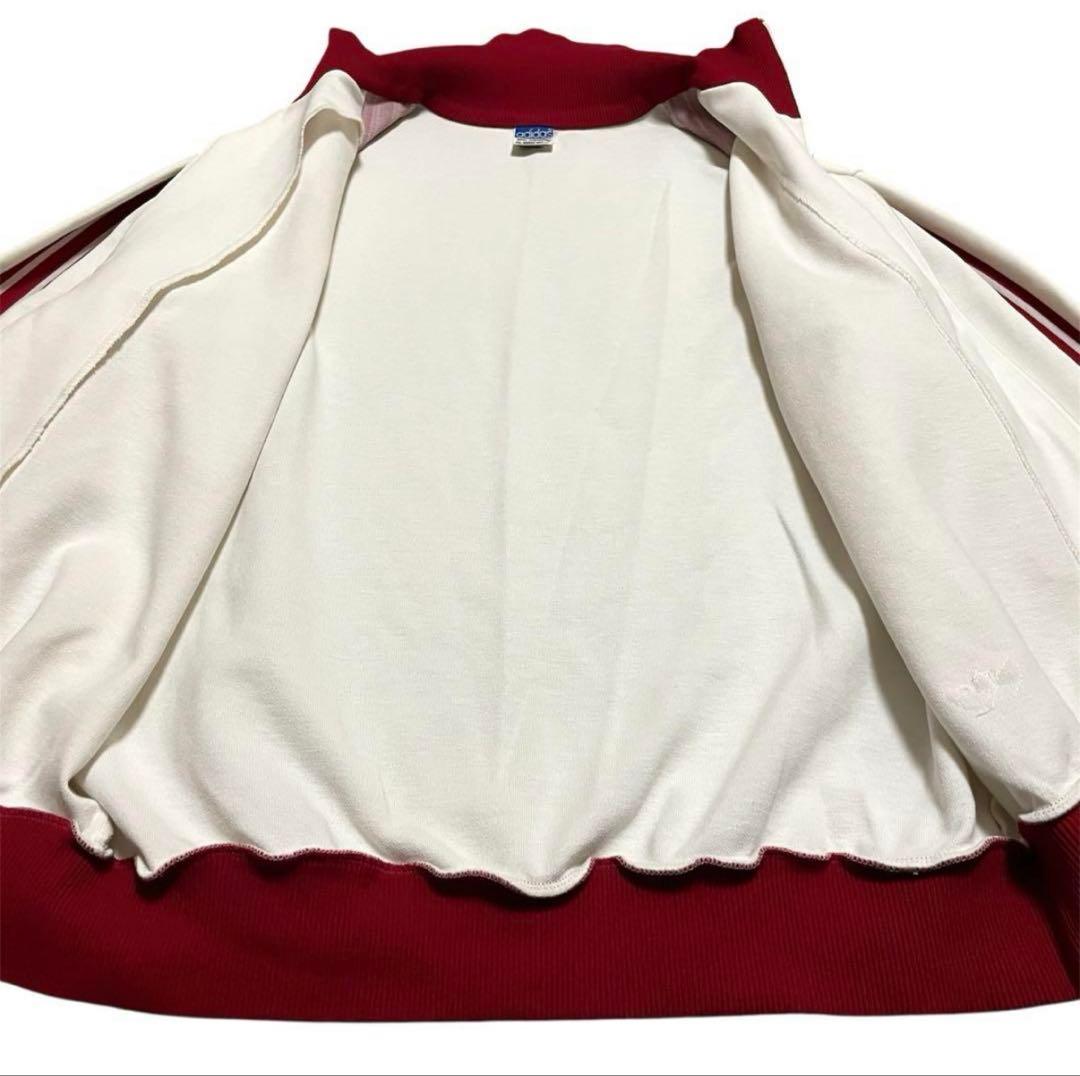 80's adidas 西ドイツ製 トラックジャケット サイズ4 オフホワイト