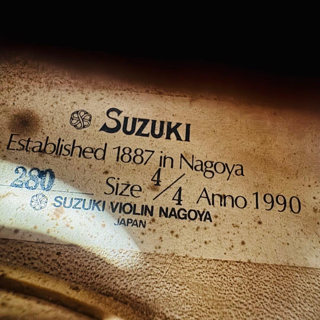 SUZUKI No.280 スズキ バイオリン 4/4 弦楽器 ケース付き