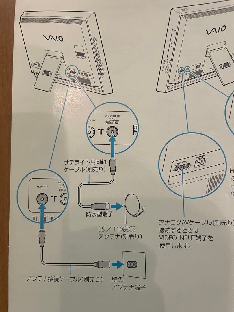 ★ソニー VPCL 128F J/S VAIO パソコン本体と付属品