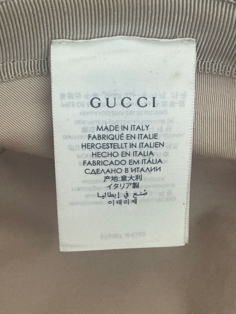 GUCCI バゲハ　GGモノグラム バケットハット　帽子　グッチ　キャンバス