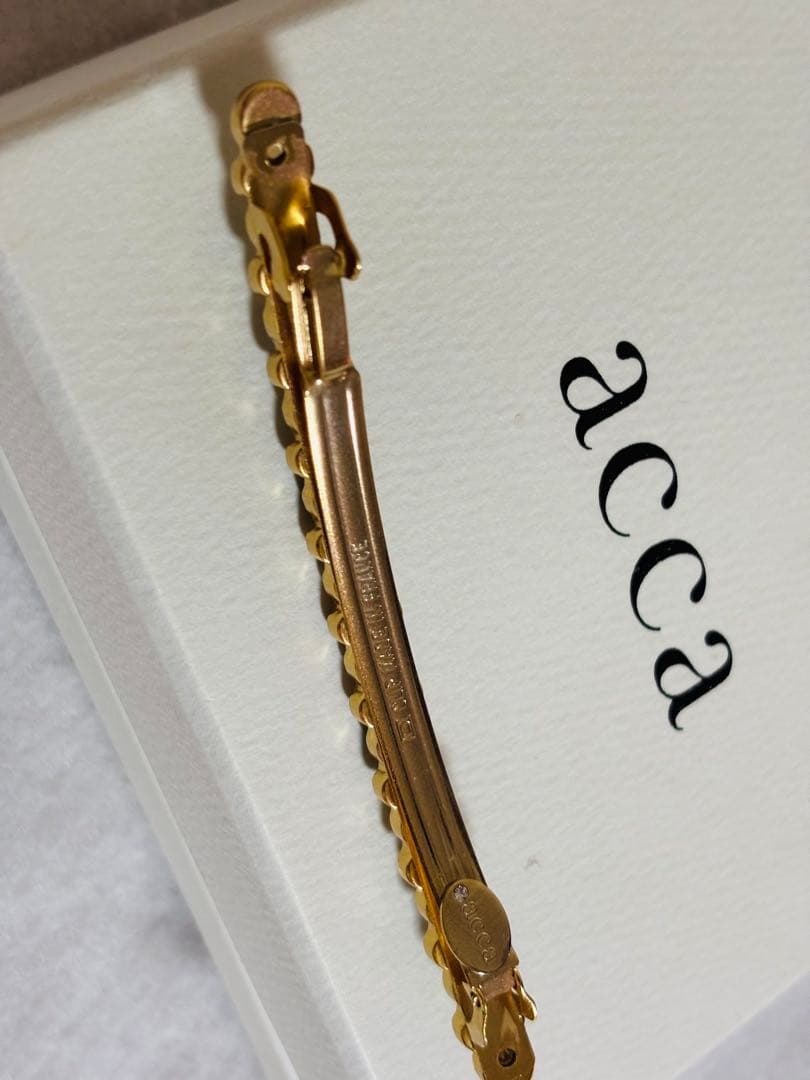 【レア/極美品】アッカ acca クリップ バレッタ グリーン