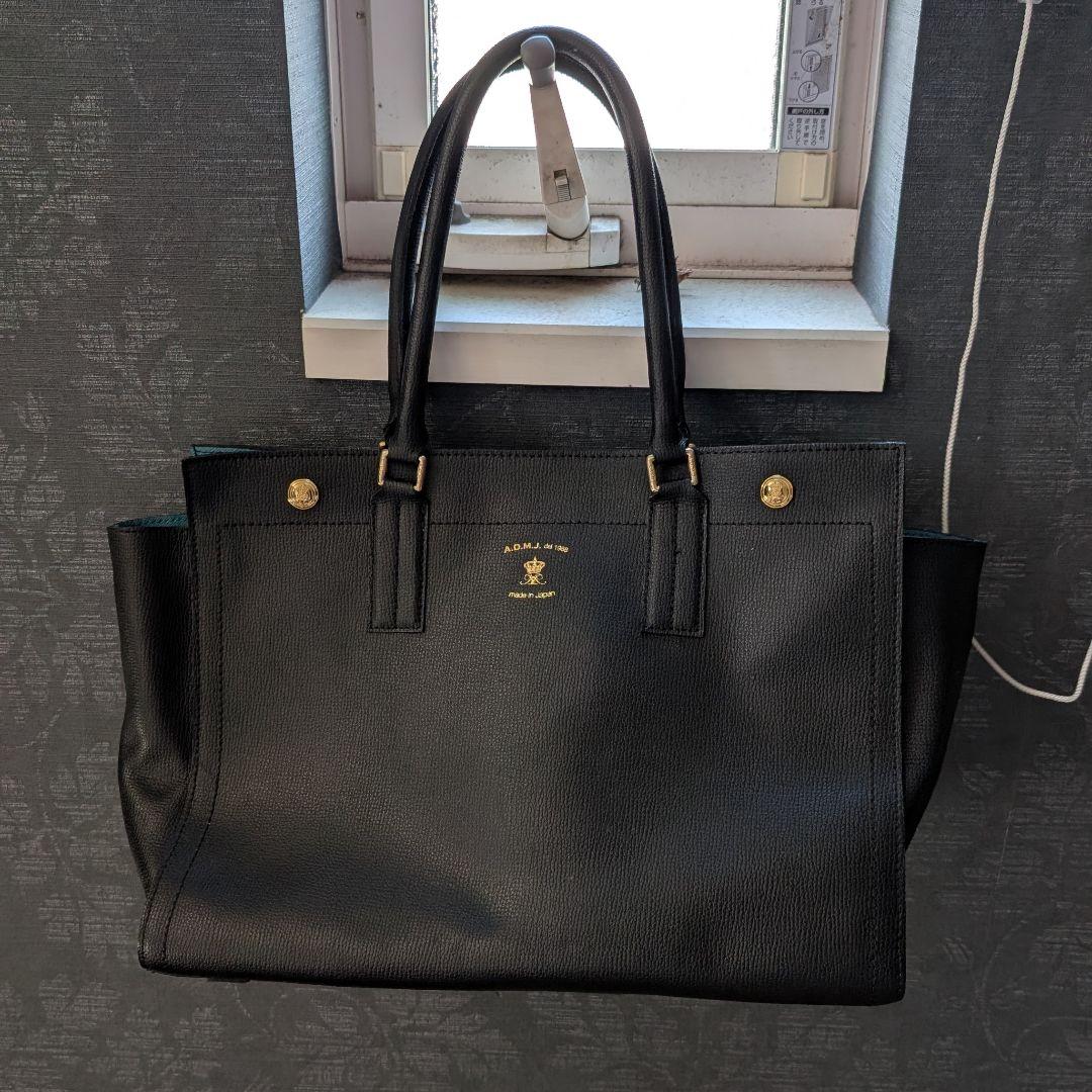 ほぼ未使用 A.D.M.J. A4 王冠トートバッグ