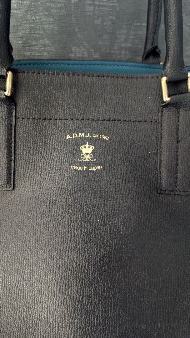 ほぼ未使用 A.D.M.J. A4 王冠トートバッグ