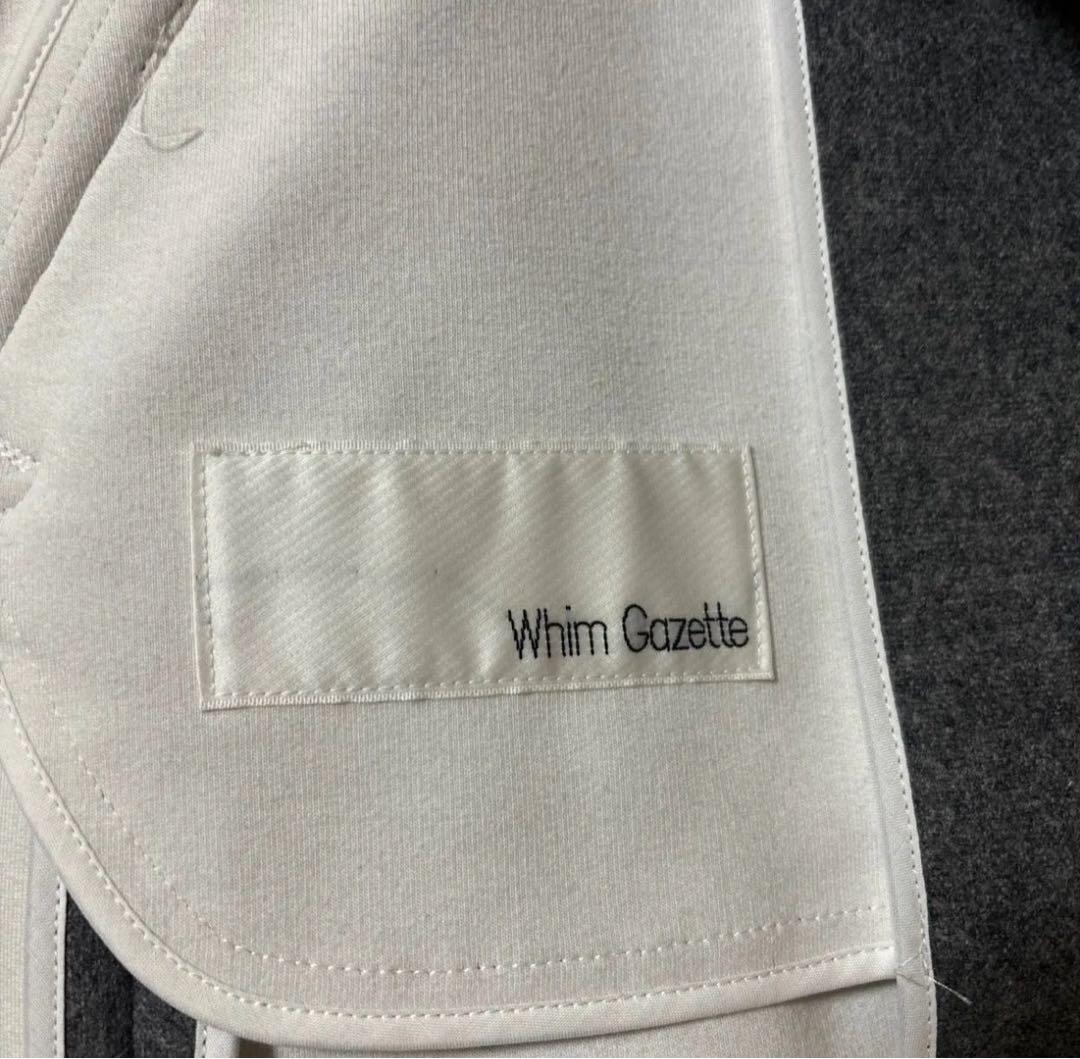 週末セール【美品】ウィムガゼット　グレー ウール ピーコート レディース