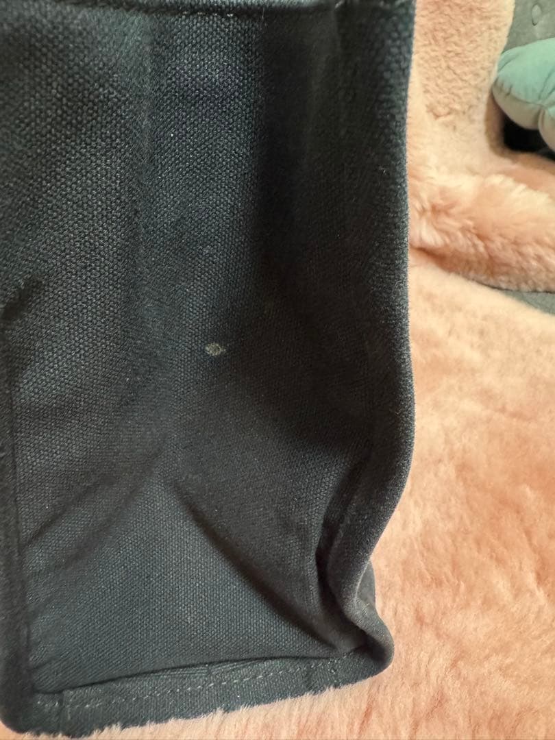 VERSACE スタッズ付き黒トートバッグ