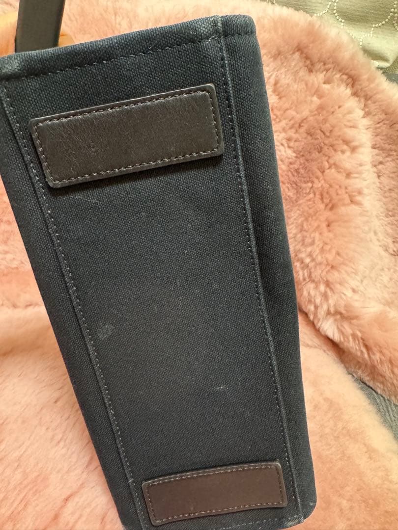 VERSACE スタッズ付き黒トートバッグ