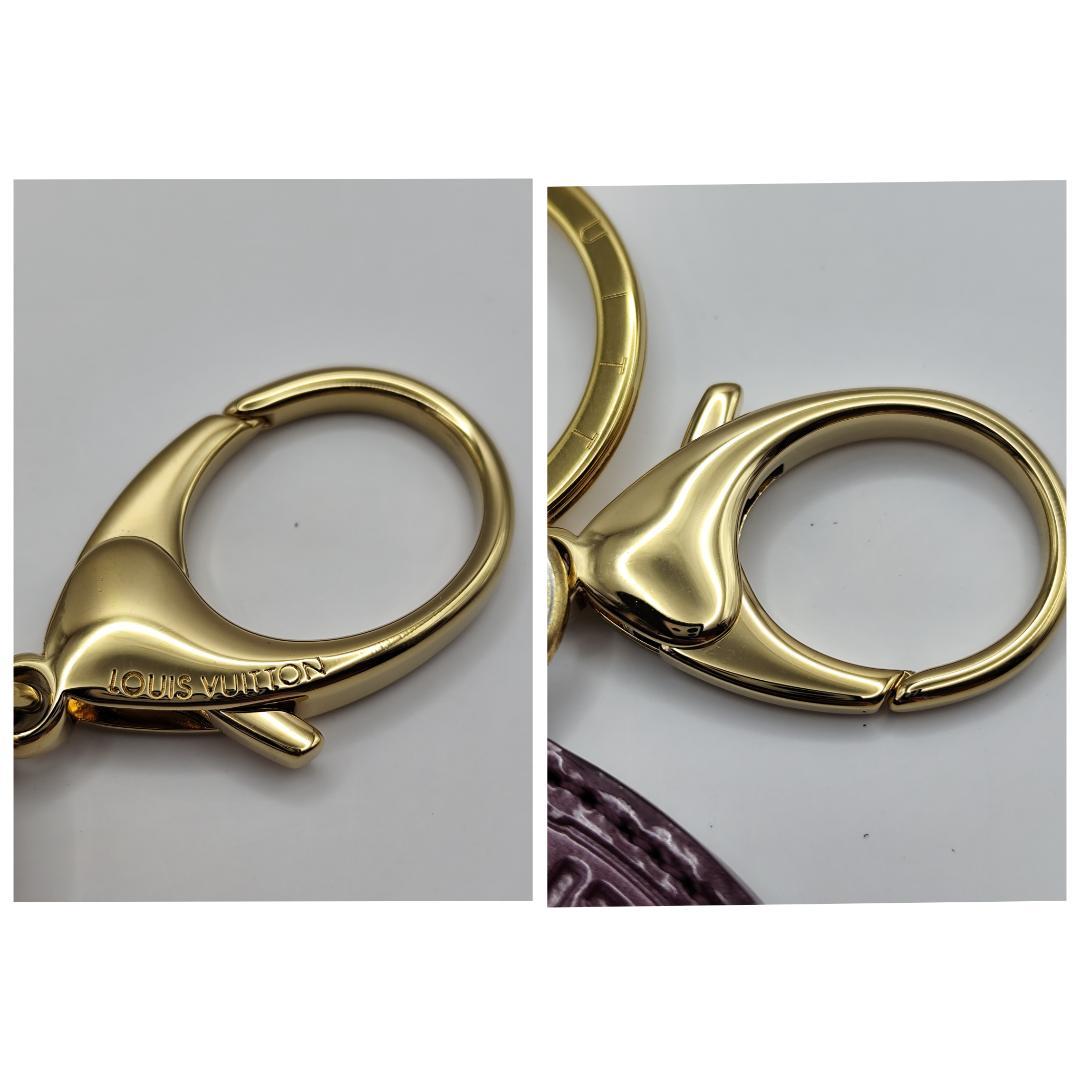 鑑定済・極美品ルイヴィトン ヴェルニ ポルトクレロン キーホルダーバックチャーム