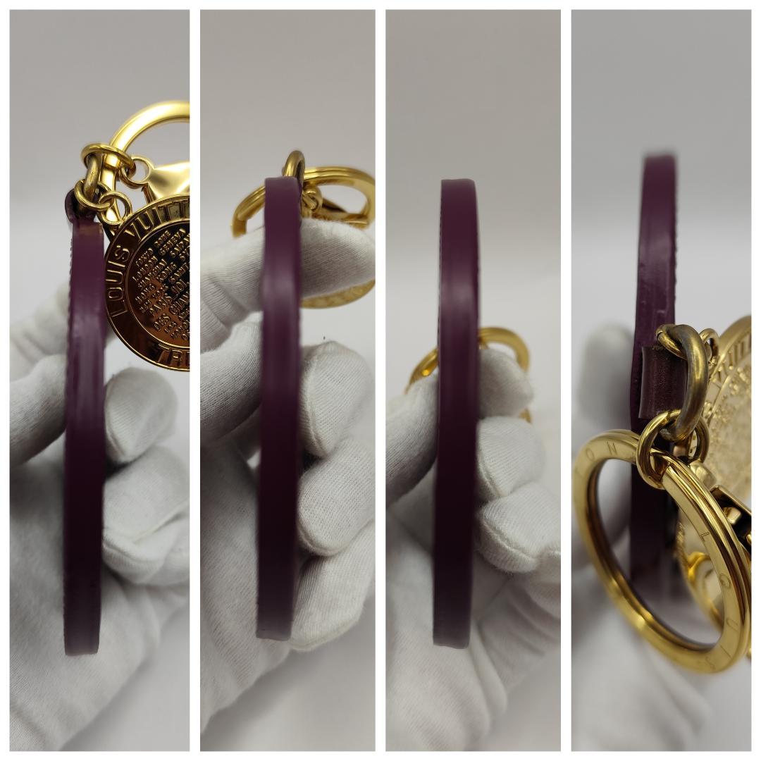 鑑定済・極美品ルイヴィトン ヴェルニ ポルトクレロン キーホルダーバックチャーム