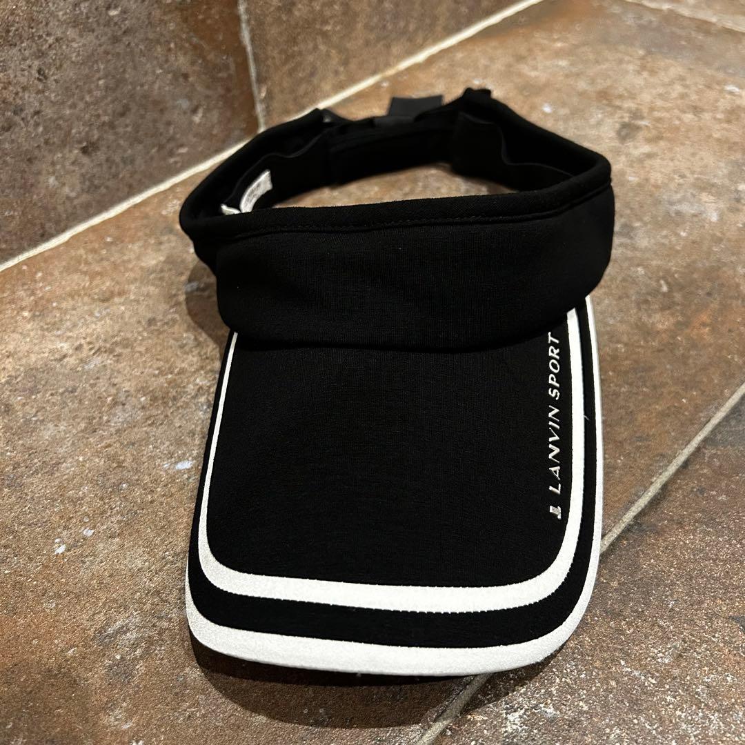 LANVIN SPORT ランバンスポール　切替ライン　リボンバイザー