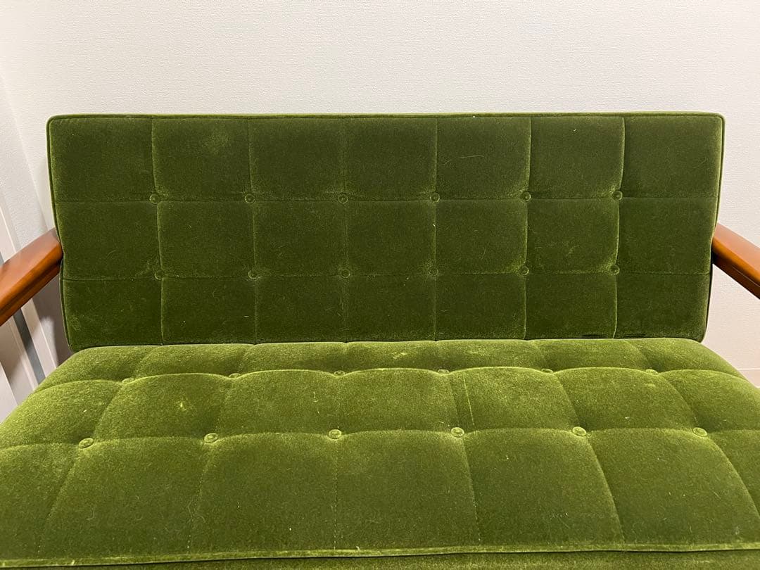 カリモク60（Kチェア）2シーター モケットグリーン