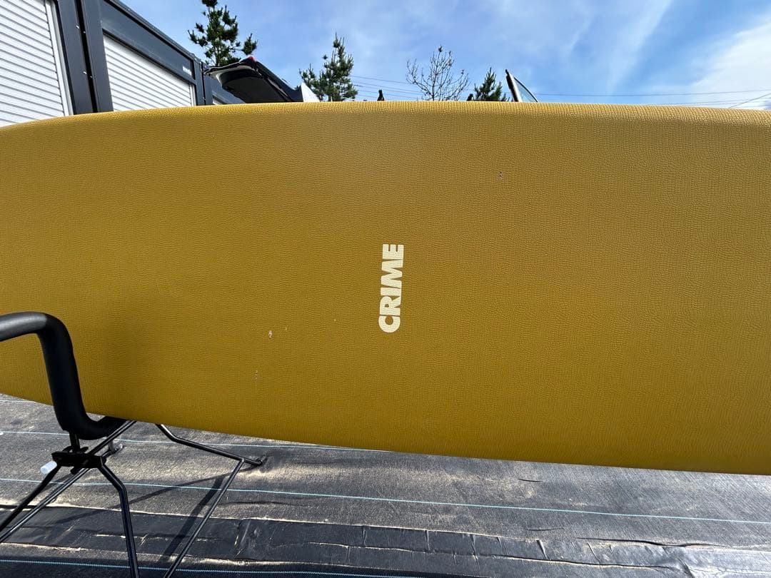 【手渡しのみ】CRIME ロングボード イエロー 10‘1