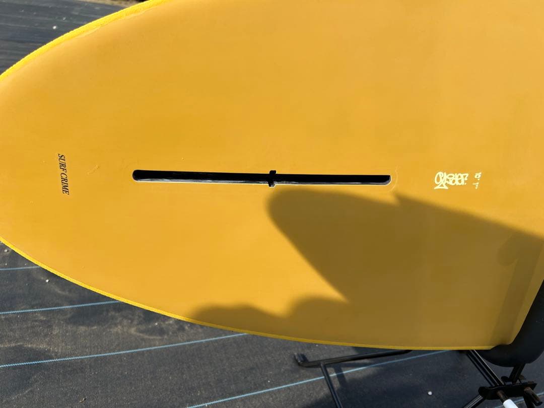 【手渡しのみ】CRIME ロングボード イエロー 10‘1