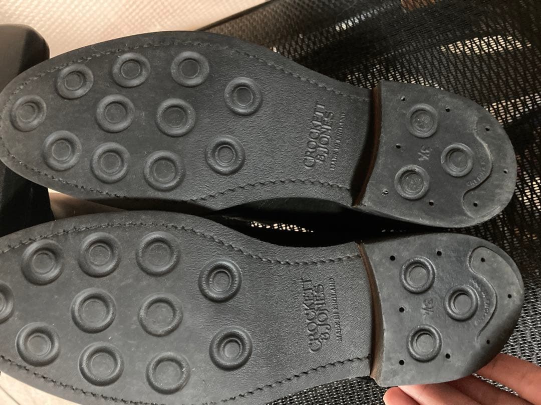 CROCKETT&JONES チャッカブーツ　UK8E スエード黒