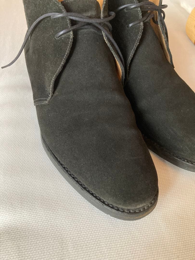 CROCKETT&JONES チャッカブーツ　UK8E スエード黒