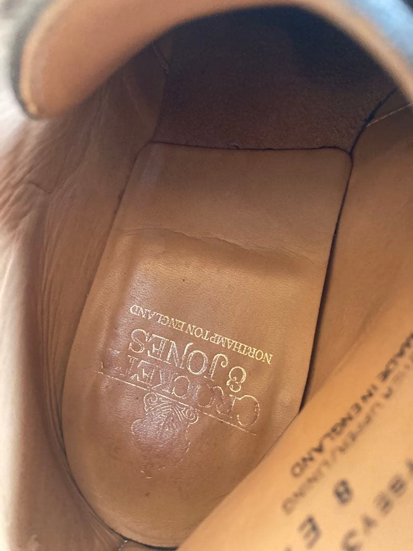 CROCKETT&JONES チャッカブーツ　UK8E スエード黒