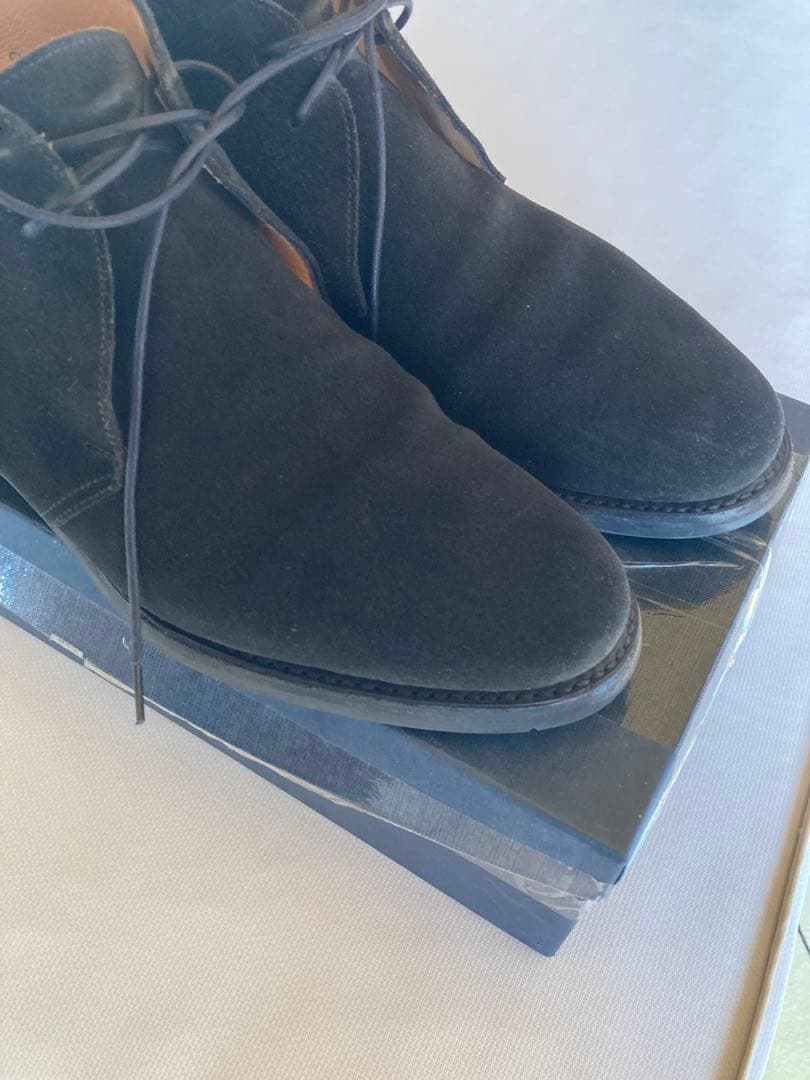 CROCKETT&JONES チャッカブーツ　UK8E スエード黒